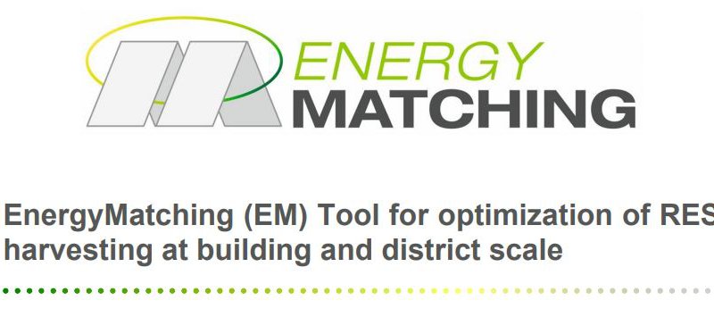 EnergyMatching (EM) Tool for optimization of RES harvesting at building and district scale