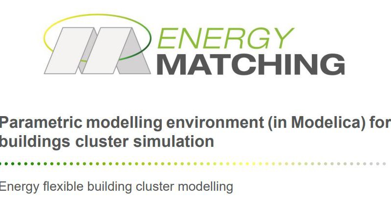 Parametric modelling environment (in Modelica) for buildings cluster simulation